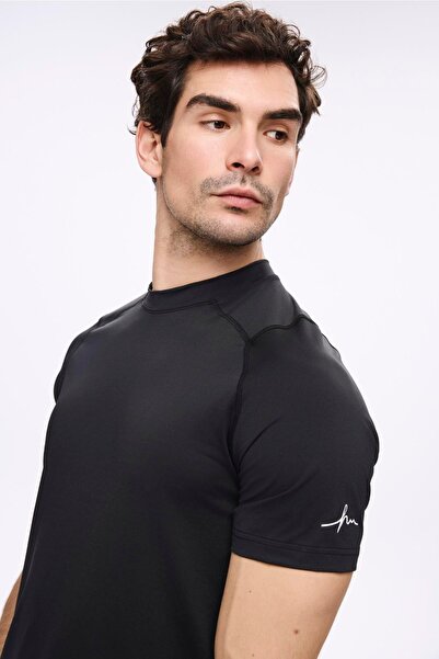 Haşema Active Erkek Siyah Spor Tişört 5030