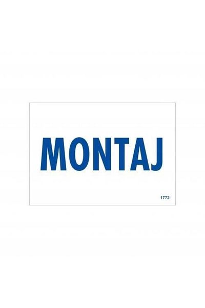 PRATİKOBA Mounting Warning Sign 17.5x25 CODE:1772