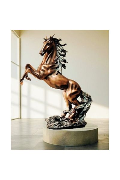 BLA BLA FOAM Decorative Statue, Large Horse Figurine, Living Room, Salon, for Horse Enthusiasts, 61x53 cm