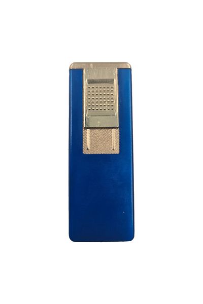 dalimag Metal Windproof Gas Lighter, Side Ignition, 7 cm, Blue,