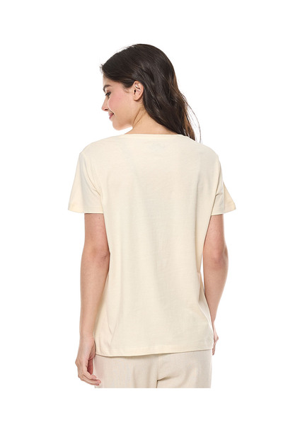 R&B Nude WB ROUND NECK GLAM TEE 8-18