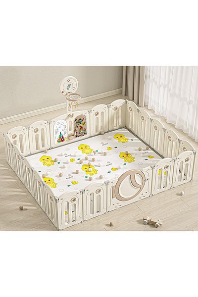 Nichiduta Garden Nichiduta Garden indoor/outdoor playground fence 240x200cm with safety gate, bassinet
