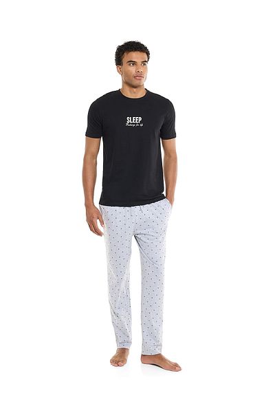 R&B Grey Melange MNW-LOUNGE PANT-S-XXL