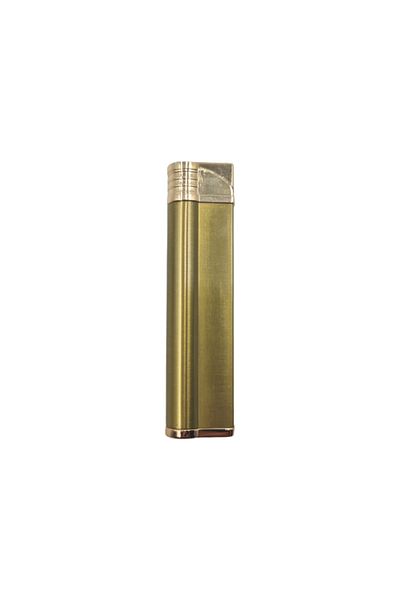dalimag Slim Gas Lighter, Adjustable Flame, Refillable, Windproof, Gold, 8 cm,