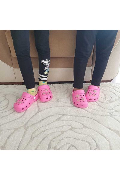 ünverdi Anatomical Orthopedic Stone Girl's Slippers/Sandals Closed Toe (Home Garden Balcony Nursery School Slippers)