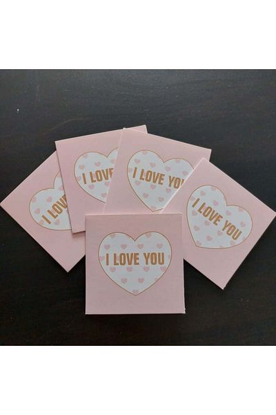saratremo Felicitare patrata I love you