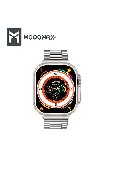 MOOGMAX Ultra Smart Watch 2nd Generation Water Resistant, Answers Calls with Gestures, Wireless Charging, Stylish Sporty Design