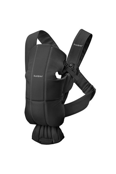 BabyBjörn BabyBjorn Mini Multi-Position Anatomical Baby Carrier, Black, Fabric