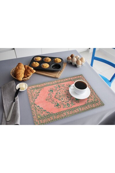 TURKISHRUG KINGDOM Nostalgic Patterned American Service Polyester Rectangular