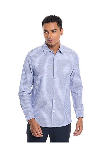 R&B قميص MCF-LS أزرق مقاس S-XXL