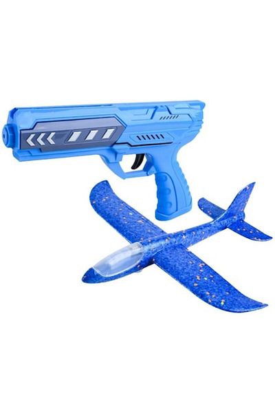 dalimag Foam Airplane with Pistol, Multicolor, for Kids,