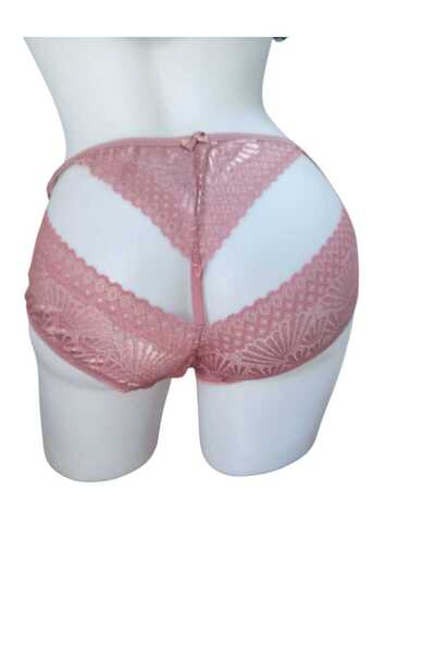 PATRON Hip Part Open Lace and Ribbon Detailed Panties