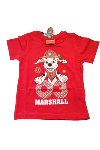 PAW PATROL Adventuristi Tricou Paw Patrol, Marshall, bumbac, rosu, baieti