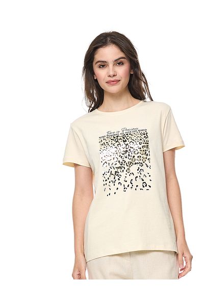 R&B Nude WB ROUND NECK GLAM TEE 8-18