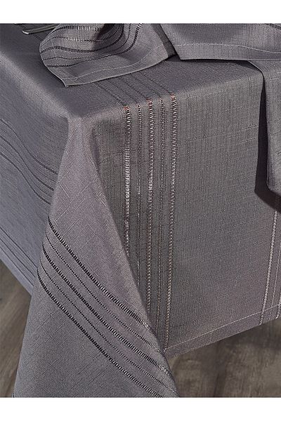 MADAME LUDA Worry-Free Linen Fabric Removable Stain-Free Table Cloth. (Size-160X220 Cm.)