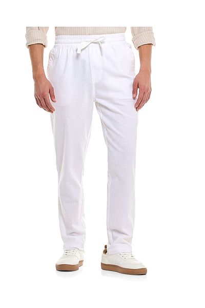 R&B White MCF-WOVEN PANT-S-XXL
