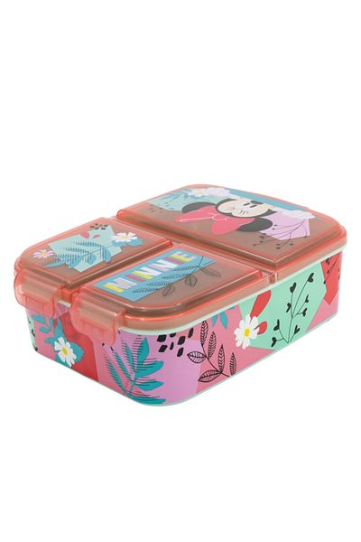 Minnie Mouse Cutie sandwich, multicompartimente, fara BPA, roz, Being more, Minnie Mouse