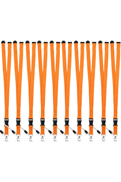 dalimag Set 10 Bucati Snur Ecuson, Material Textil, 50 cm, Portocaliu,