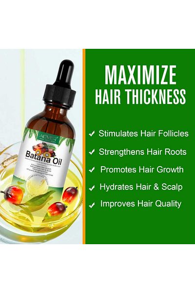 ALİVER Ulei de batana 100% premium pentru creșterea părului, tratament pentru scalp, îngrijirea pielii, 60 ml