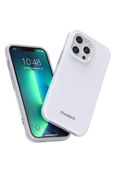 CHOETECH Carcasă MFM anti-cădere pentru iPhone 13 Pro, albă