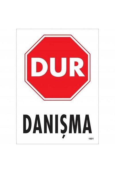 PRATİKOBA Stop Consultation Warning Sign 25x35 CODE:1601