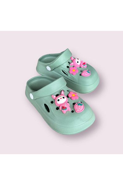 Rooster Child over Sticker Light Base Beach Pool Daily Closed Front Slippers Sandals