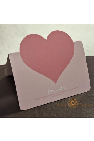 saratremo Foldable Greeting Card with Cut-Out Heart