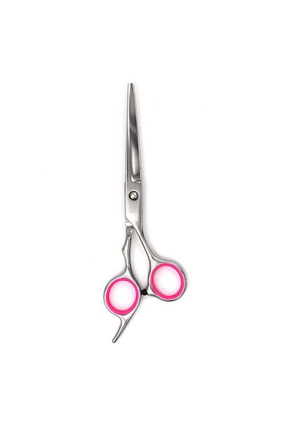 JustZEN Straight Scissors for Grooming Dogs, Cats, and Other Pets, JustZEN™ Professional, Silver, 17 cm