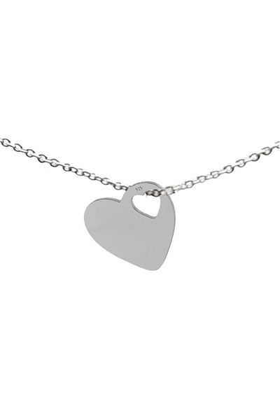 dalimag Bratara argint 925, si charm inima argint 925, 19 cm