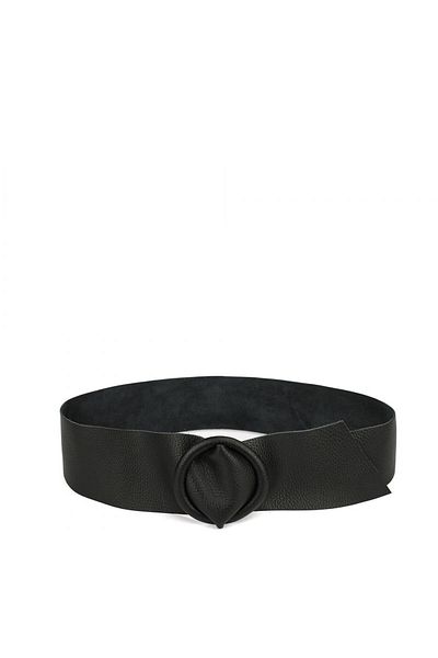 OEM Curea Lata Dama Piele Neagra