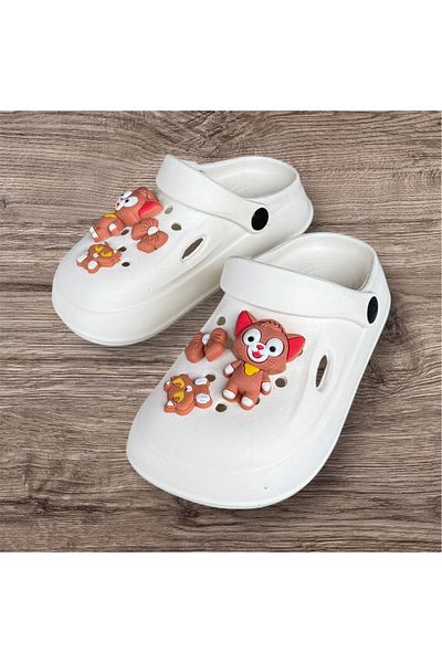 Rooster Child over Sticker Light Base Beach Pool Daily Closed Front Slippers Sandals