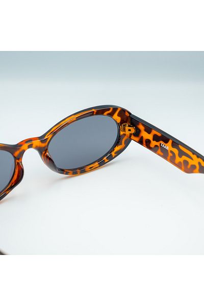 ZAAS Leopard Print Round Sunglasses - Fashion UV400 Eyewear