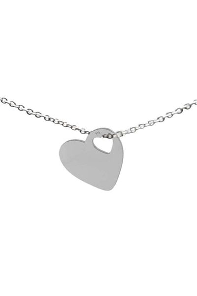 dalimag Bratara argint 925, si charm inima argint 925, 19 cm