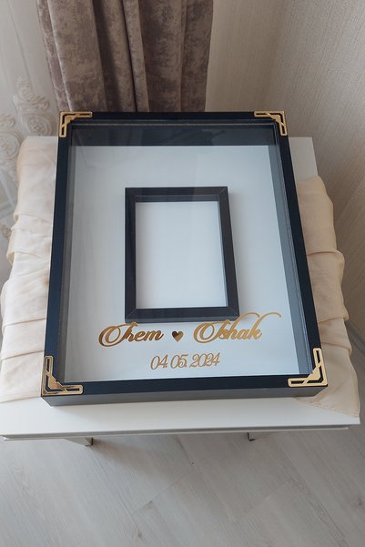 Verda Çerçeve Rama de memorie cu trandafir alb 40x50 Cm! Rama foto! Rama de m...