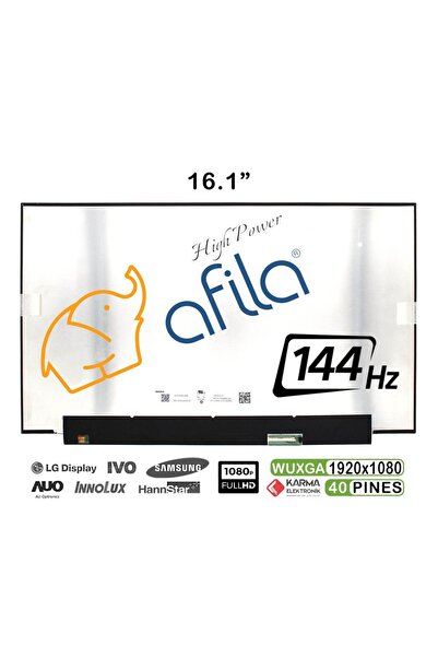 Afila HP Victus Gaming 16-S0001NTA12 (7Z4L9EAA12) Notebook uyumlu Lcd Ekran, ...