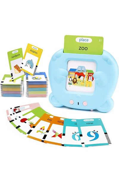 Idepet Montessori Educational Toy, Learning Machine Set with Card Reader, idepet®, 255 Flash Cards, 510 Wo