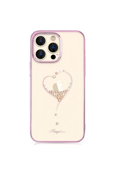 Hurtel Carcasă pentru iPhone 14 Pro Max cu cristale, seria Wish, roz