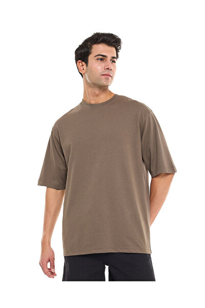 R&B تي شيرت زيتوني MYF SS محبوك مقاس S-XXL