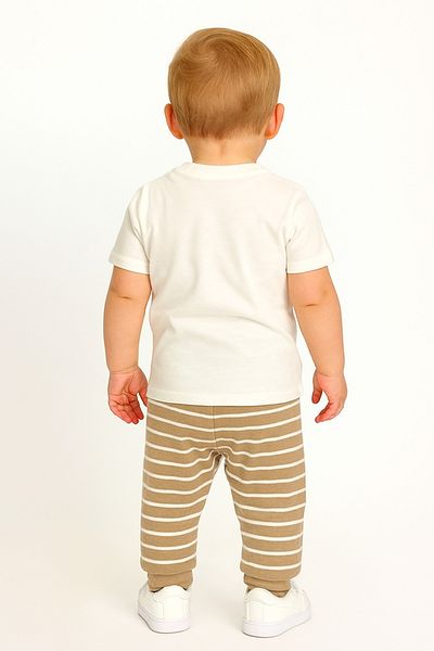 U.S. Polo Assn. U.S. Polo Assn. Baby Boy Cream Baby Set
