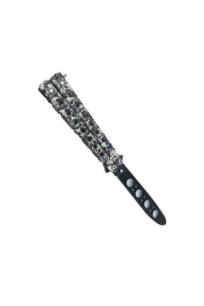 dalimag Butterfly Knife, Skull Model, Training, 22 cm,