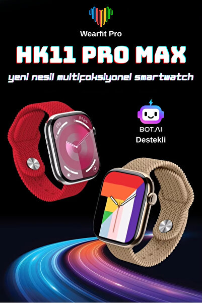 Wearfitpro HK11 Pro Max 49mm Amoled Ekran Yeni Nesil Chat Bot Destekli Yeni Ö...