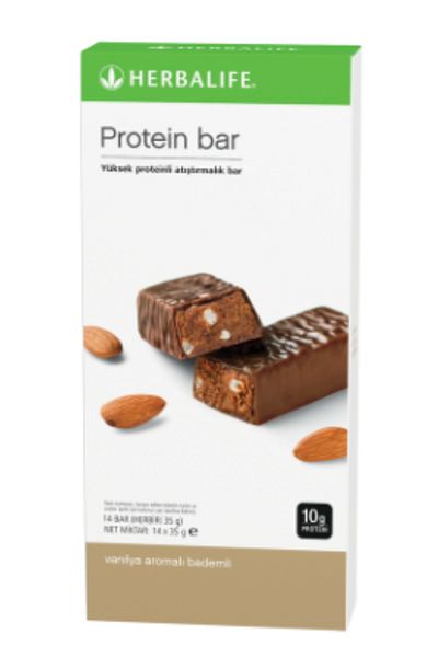 Herbalife Protein Bar – Vanilla & Almond Flavored (Box of 14) |   10g Protein