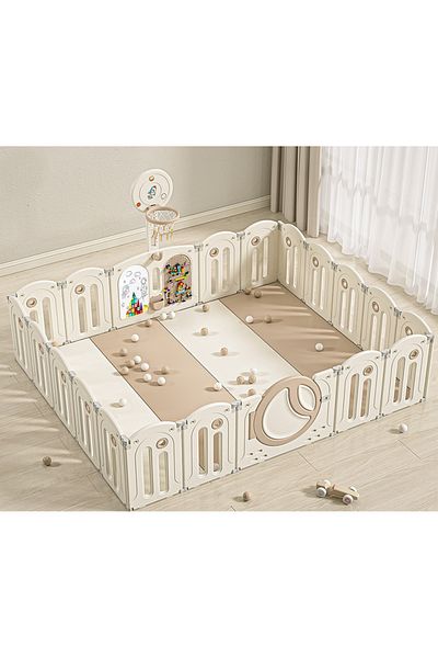 Nichiduta Garden Nichiduta Garden indoor/outdoor playground fence 240x200cm with safety gate, bassinet
