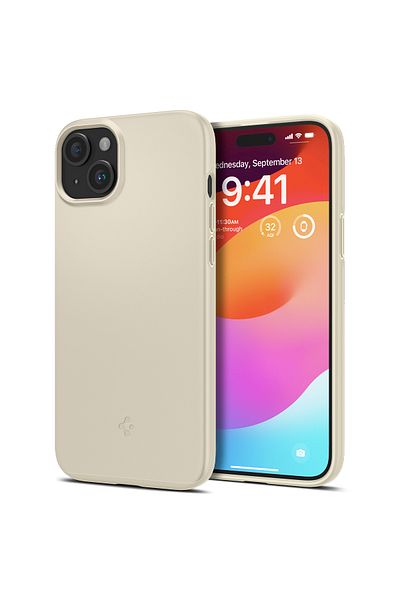 Spigen Etui ochronne do iPhone 15 Plus Thin Fit beżowe
