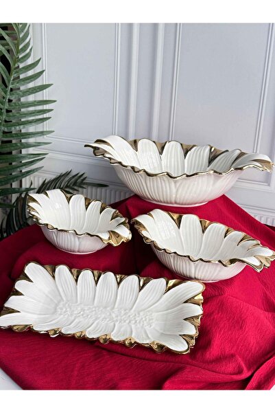 ROSSEV Flora Gold Service Presentation Set 4 Pieces