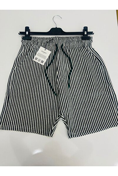 nutika Striped Cotton Shorts