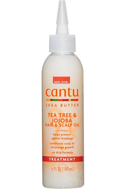 Cantu Shea Butter Tea Tree & Jojoba Hair & Scalp Oil, 6 Oz (180 Ml)