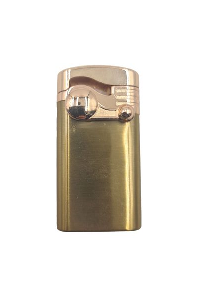 dalimag Gas Lighter, Windproof, Refillable, Adjustable Flame, Trigger Open, Robotic Model, Gold,