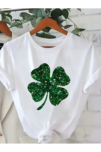 CLASİVA 4 Sheets Clover Summer Season Product تي شيرت أنيق بتصميم عصري مطبوع ...