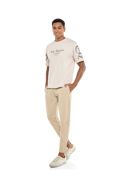 R&B Beige MCF-KNIT JOGGER-S-XXL